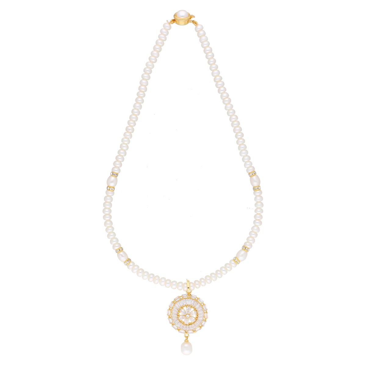 J Pearls Dharna Pearl Set - Real Pearl Jewelry - Swadesiicart