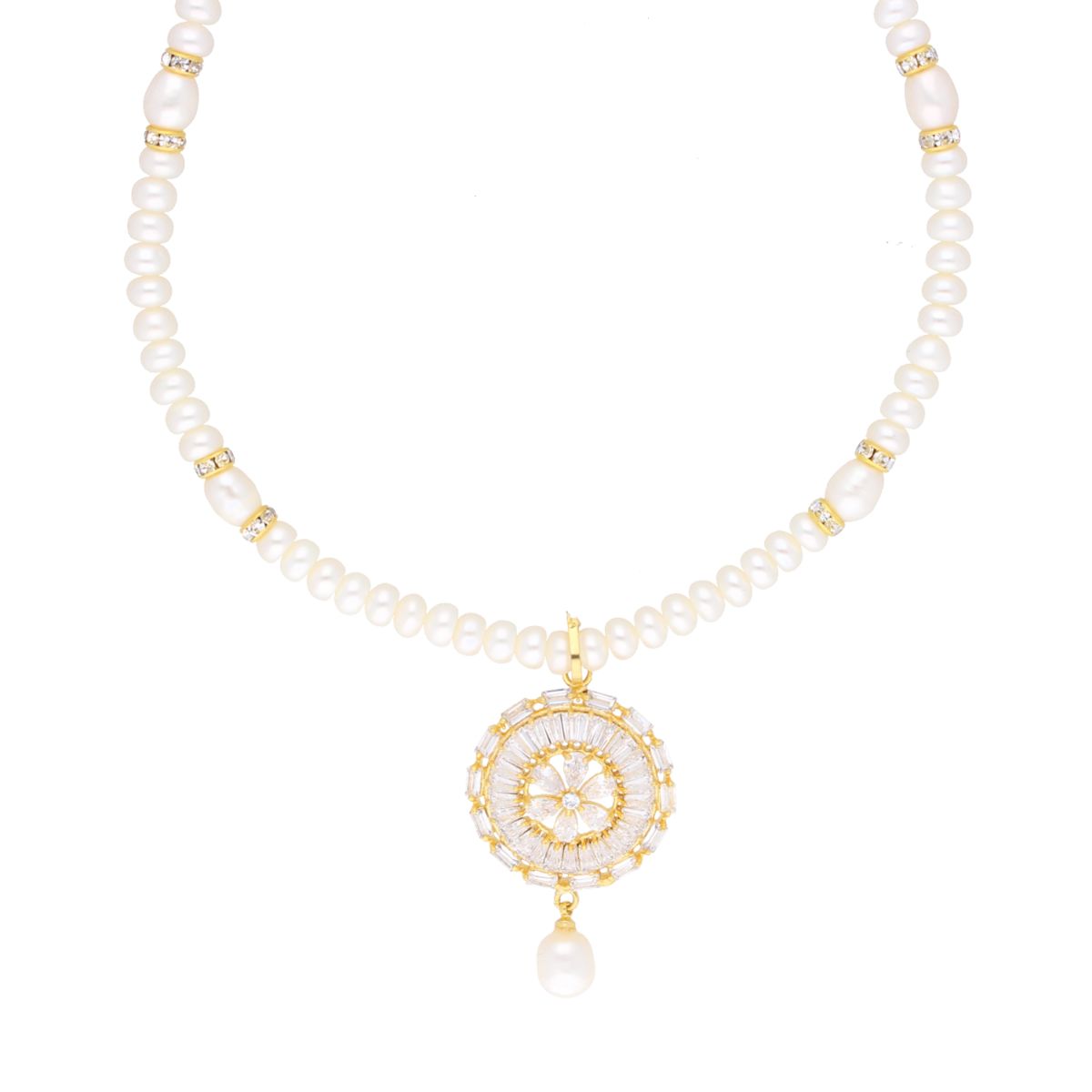 J Pearls Dharna Pearl Set - Real Pearl Jewelry - Swadesiicart