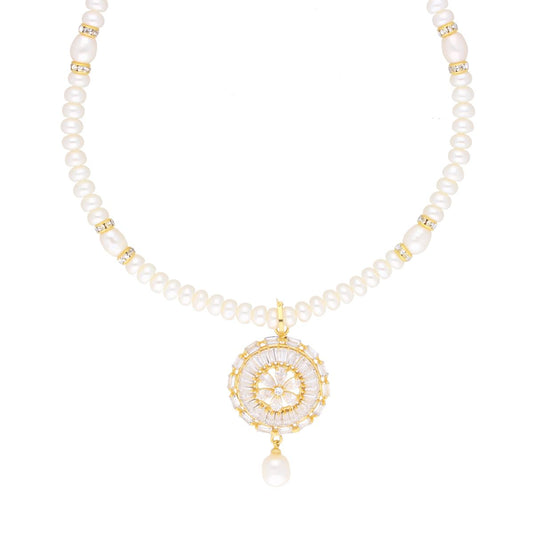 J Pearls Dharna Pearl Set - Real Pearl Jewelry - Swadesiicart