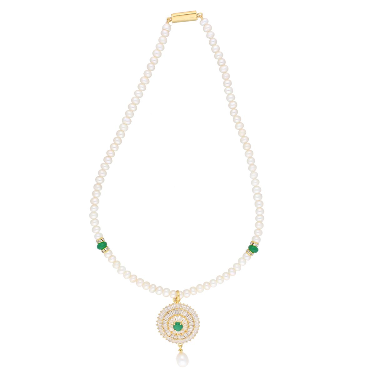 J Pearls Eeshvi Pearl Set - Real Pearl Jewelry - Swadesiicart