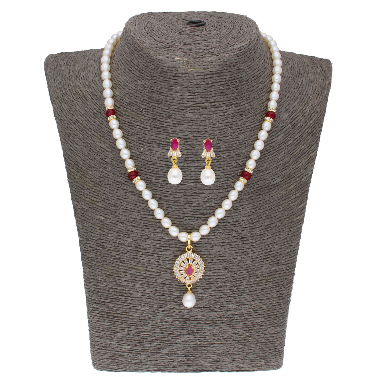 J Pearls Haarshini Pearl Set - Real Pearl Jewelry - J Pearls