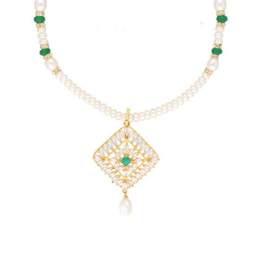 J Pearls Hiya Pearl Set - Real Pearl Jewelry - Swadesiicart