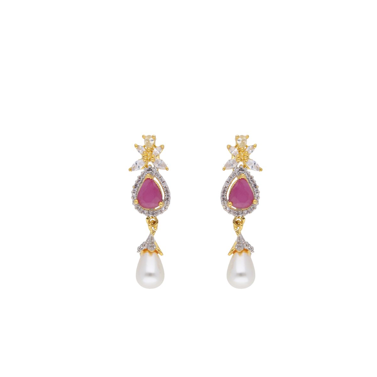 J Pearls Navishka Pearl Set - Real Pearl Jewelry - Swadesiicart