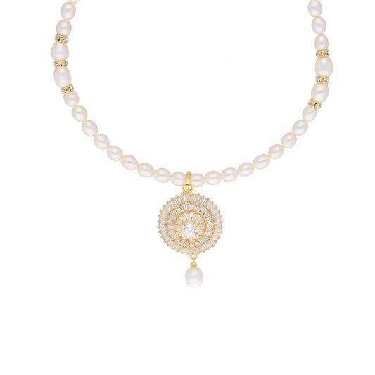 J Pearls Kiara Pearl Set - Real Pearl Jewelry - Swadesiicart