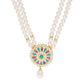 J Pearls Abeedha Pearl Set - Real Pearl Jewelry - Swadesiicart