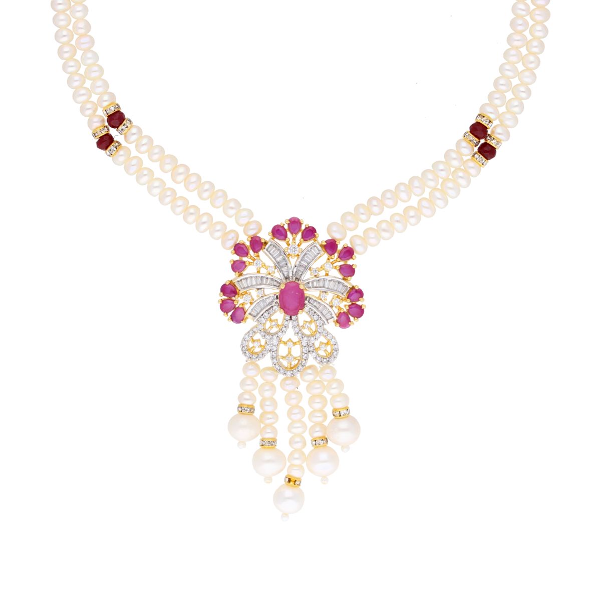 J Pearls Chantin Pearl Set - Real Pearl Jewelry - Swadesiicart