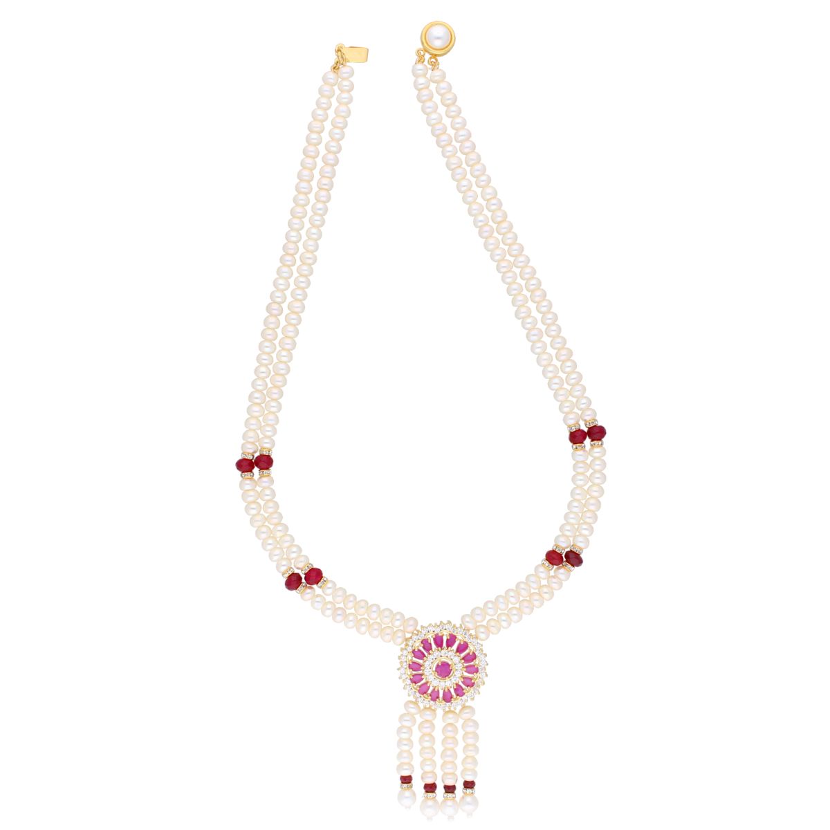 J Pearls Babie Pearl Set - Real Pearl Jewelry - Swadesiicart