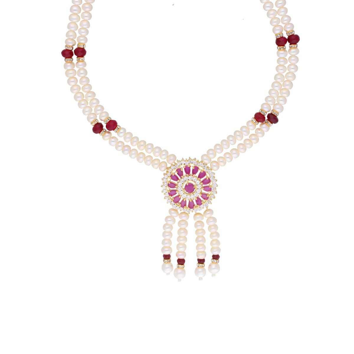 J Pearls Babie Pearl Set - Real Pearl Jewelry - Swadesiicart