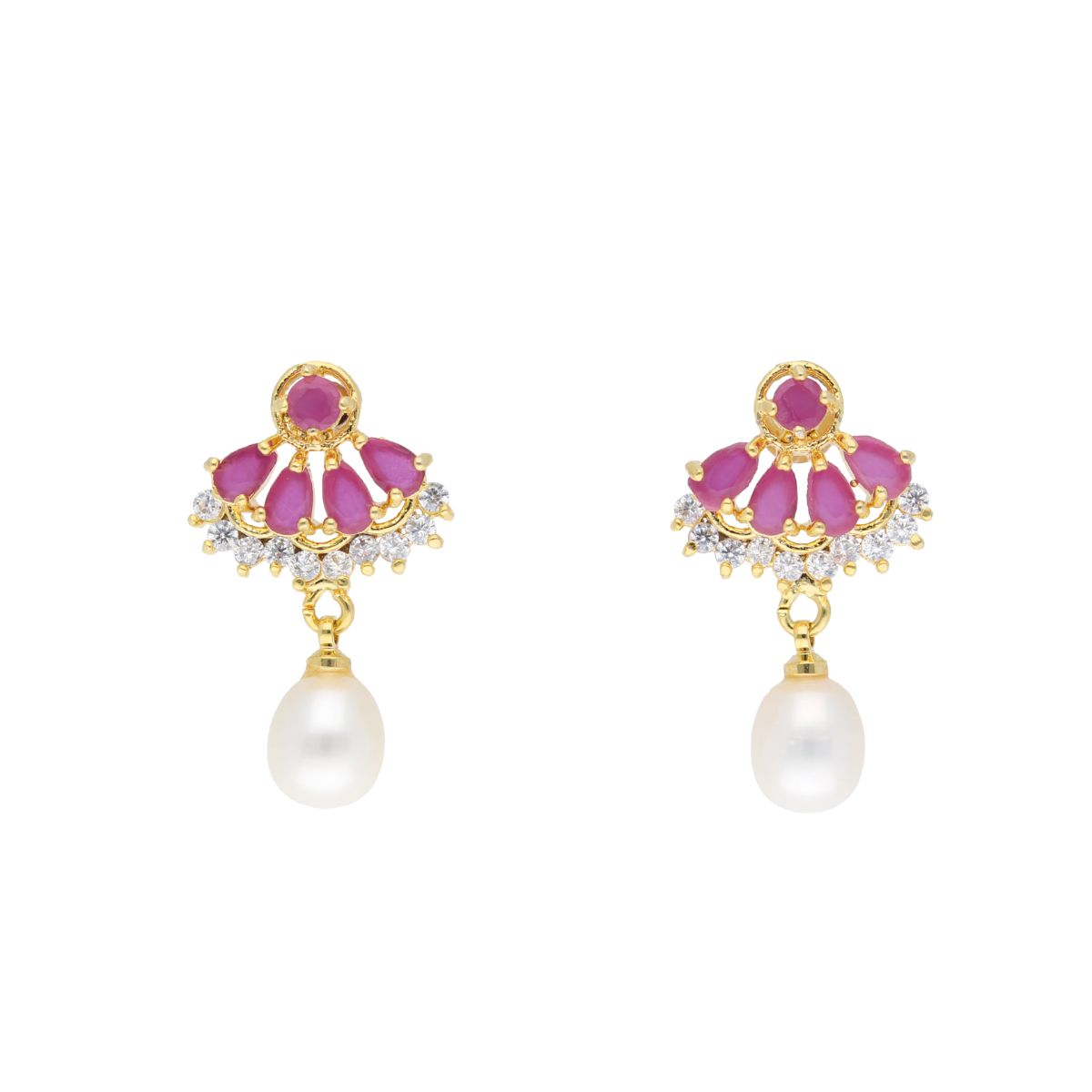 J Pearls Babie Pearl Set - Real Pearl Jewelry - Swadesiicart