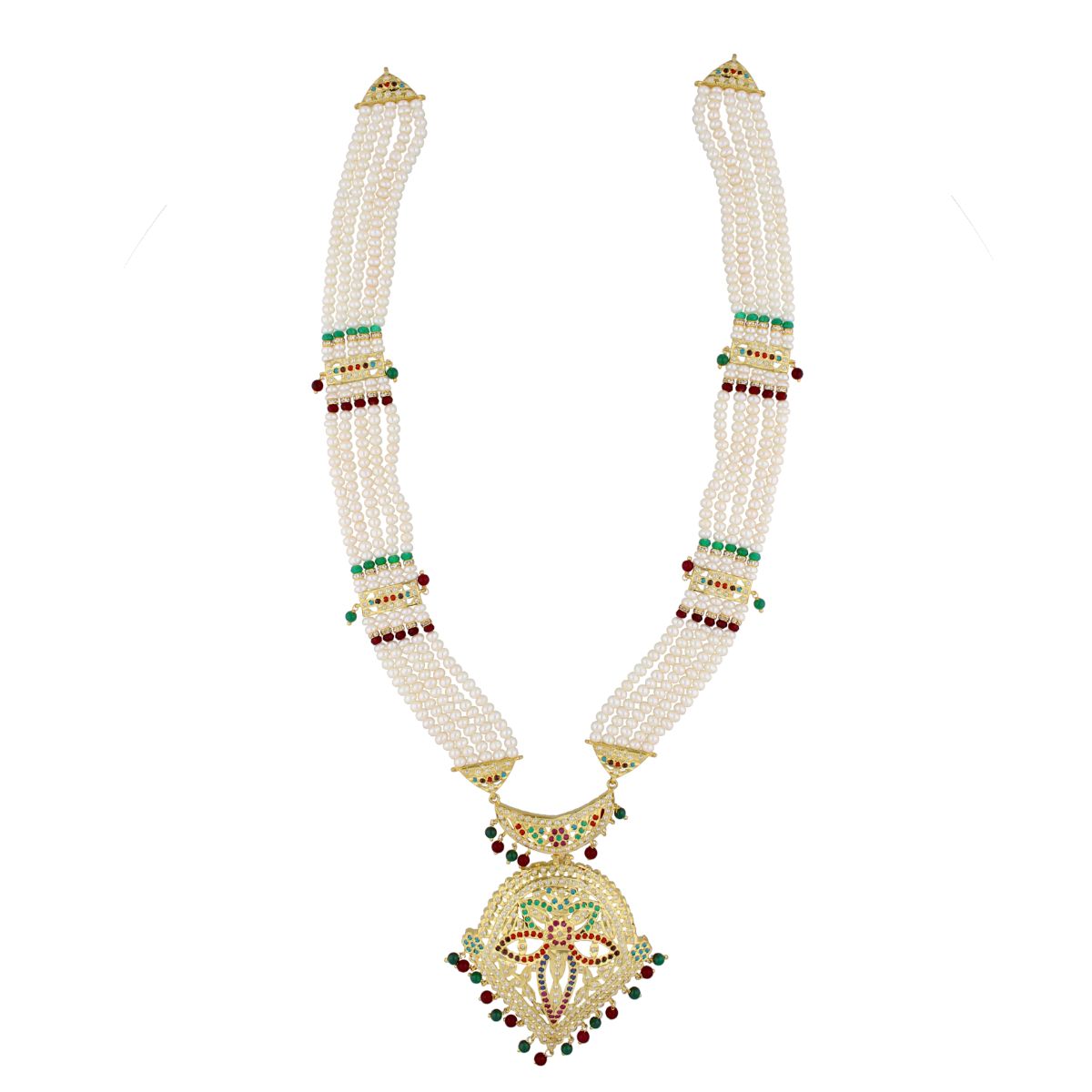J Pearls Chantrea Pearl Set - Real Pearl Jewelry - Swadesiicart