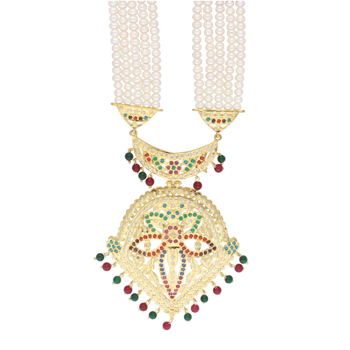 J Pearls Chantrea Pearl Set - Real Pearl Jewelry - Swadesiicart
