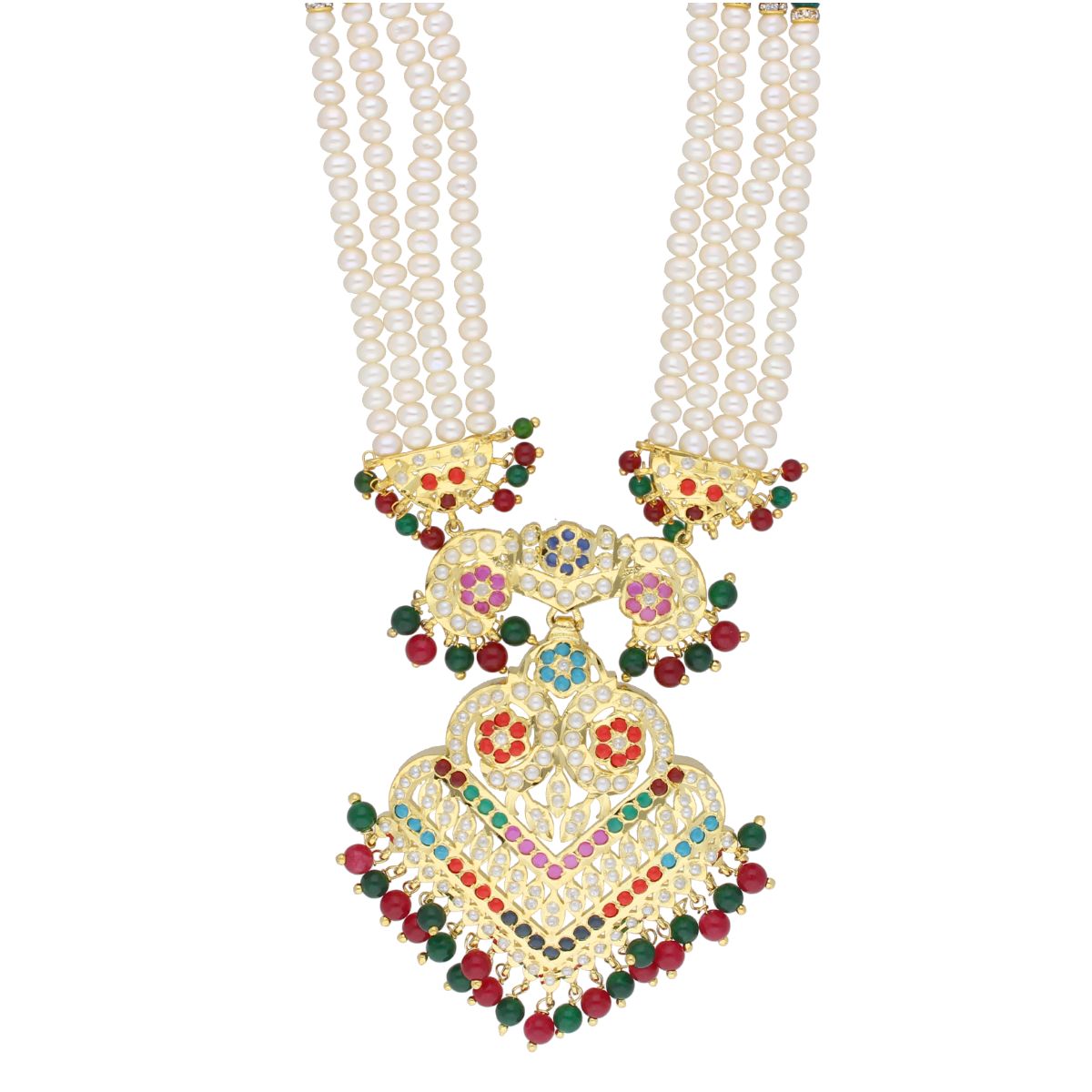 J Pearls Abh Pearl Set - Real Pearl Jewelry - Swadesiicart