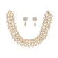 J Pearls Abarna 1 Line Pearl Choker - Real Pearl Jewelry | Swadesiicart