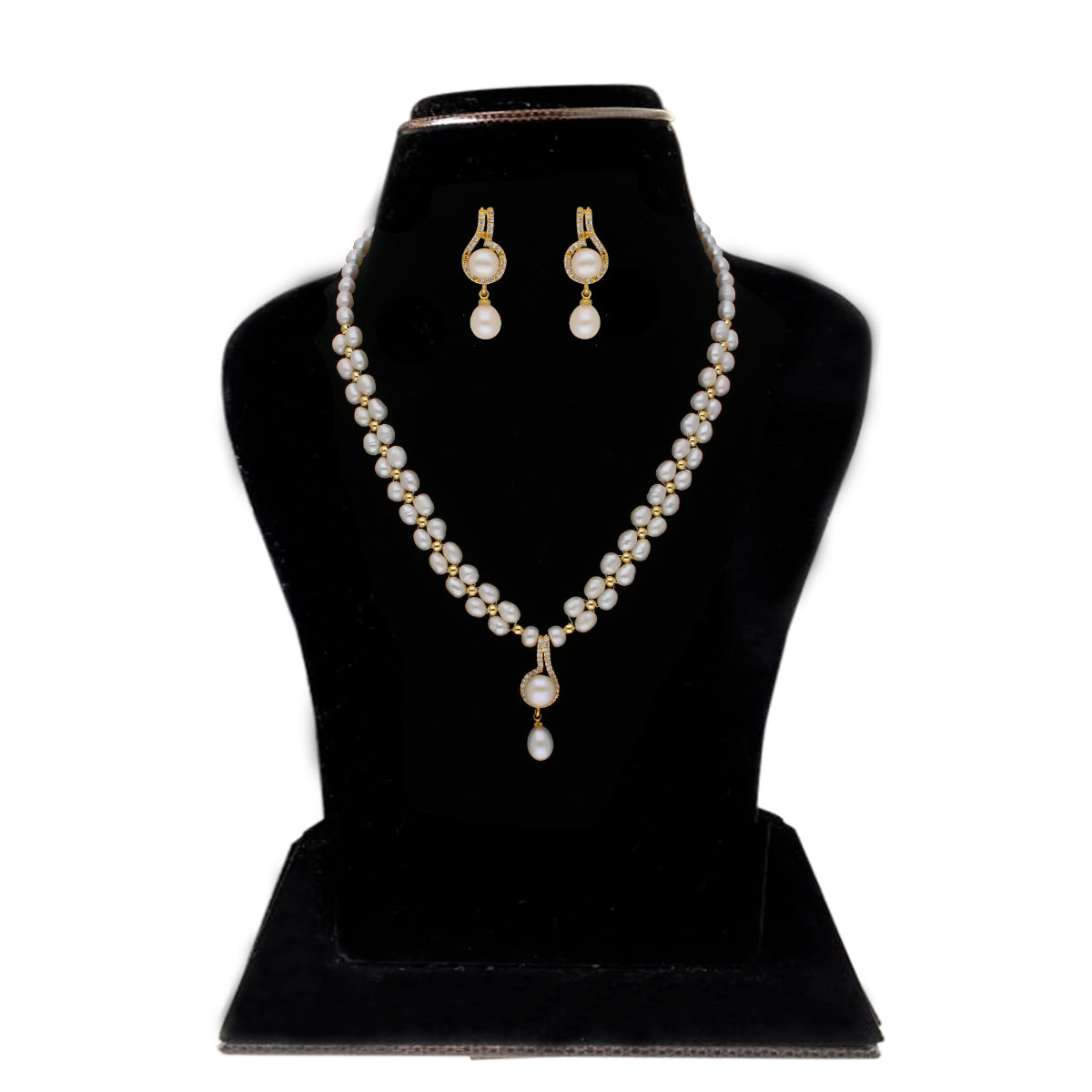 J Pearls Dharti 1 Line Pearl Sets - Real Pearl Jewelry - J Pearls