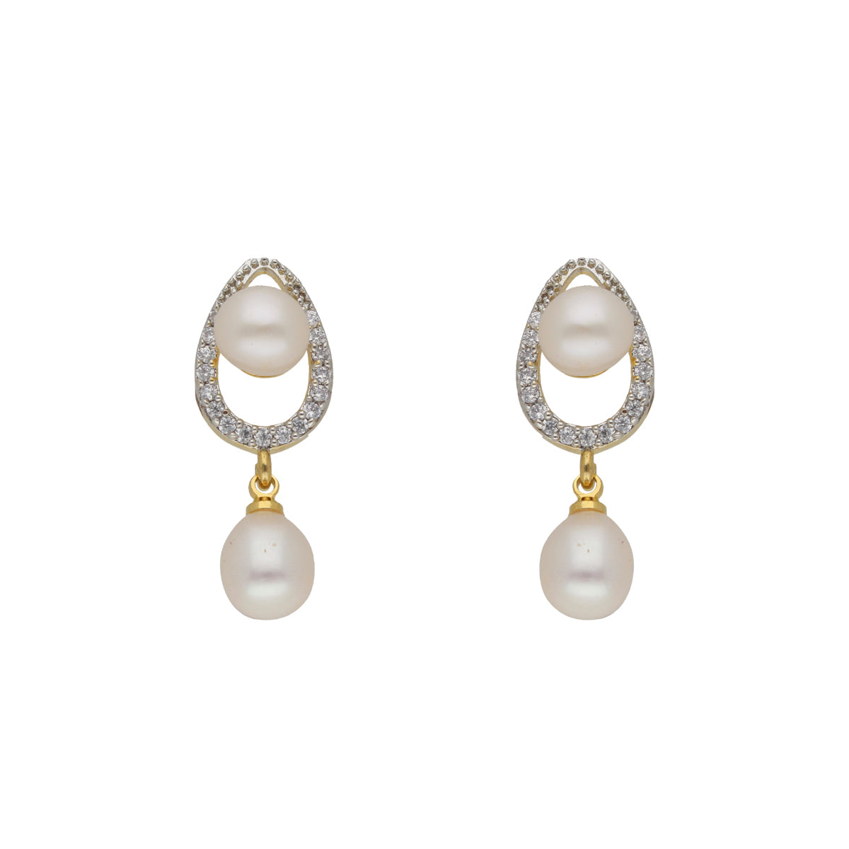 J Pearls Badarika 1 Line Pearl Sets - Real Pearl Jewelry - Swadesiicart