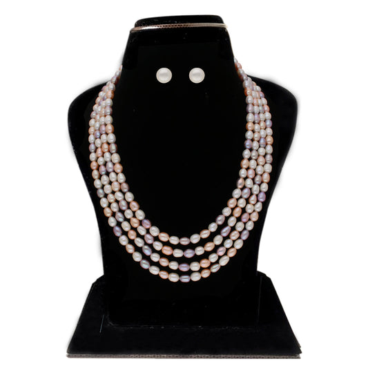J Pearls Freena 4 Lines Pearl Sets - Real Pearl Jewelry - J Pearls