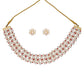 J Pearls Eeshta 1 Line Pearl Choker - Real Pearl Jewelry | Swadesiicart