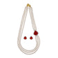 J Pearls Dheera 3 Lines Pearl Choker - Real Pearl Jewelry | Swadesiicart