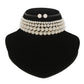 J Pearls Naira 4 Lines Pearl Choker Set | Swadesiicart