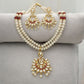 J Pearls Ishir Glowing Pearl Necklace Set - Swadesiicart