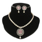 J Pearls Ehan Pearl Necklace Set - Swadesiicart