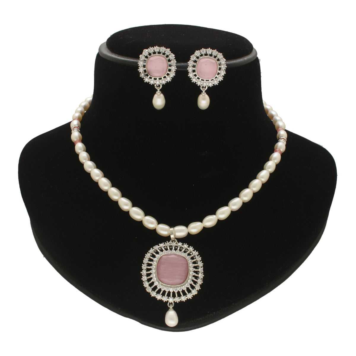 J Pearls Ehan Pearl Necklace Set - Swadesiicart