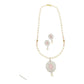 J Pearls Celestial Charm Pearl Necklace Set - Swadesiicart
