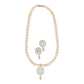 J Pearls Sublime Shimmer Pearl Necklace Set - Swadesiicart