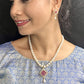 J Pearls Tanvi Pearl Necklace Set - Swadesiicart