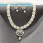J Pearls Dazzling Divinity Pearl Necklace Set - Swadesiicart