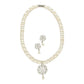 J Pearls Dazzling Divinity Pearl Necklace Set - Swadesiicart