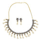 J Pearls Roshan Pearl Necklace Set - Swadesiicart