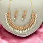 J Pearls Seraphic Sparkle Pearl Necklace Set - Swadesiicart
