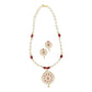J Pearls Rinay Pearl Necklace Set - Swadesiicart