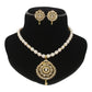 J Pearls Quasar Mystique Pearl Necklace Set - Swadesiicart