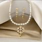 J Pearls Meena Pearl Necklace Set - Swadesiicart