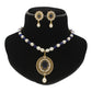 J Pearls Nivan Pearl Necklace Set - Swadesiicart