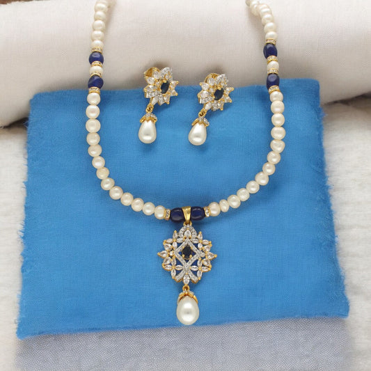 J Pearls Kaya Pearl Necklace Set - Swadesiicart