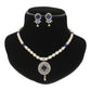 J Pearls Nivid Pearl Necklace Set - Swadesiicart