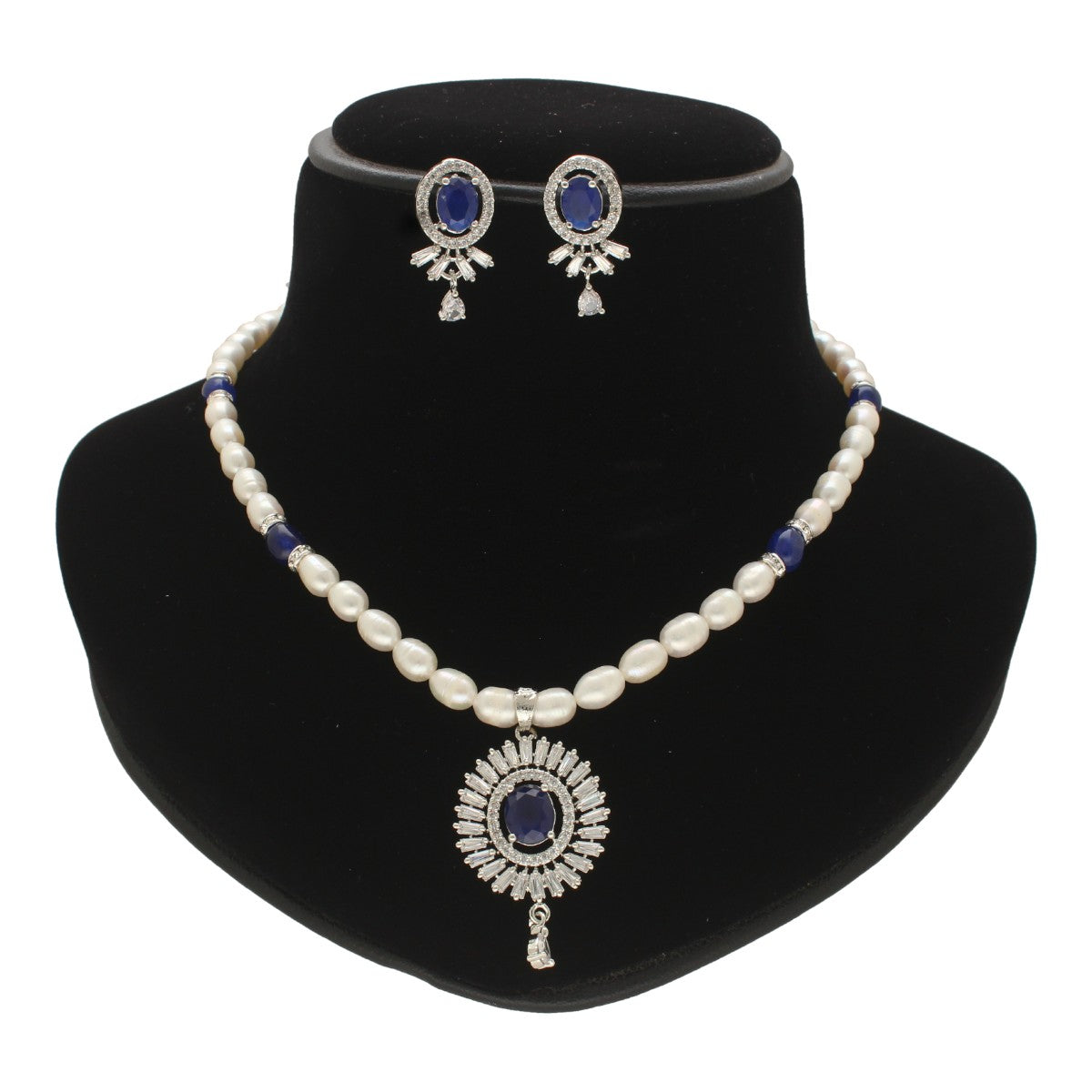 J Pearls Nivid Pearl Necklace Set - Swadesiicart