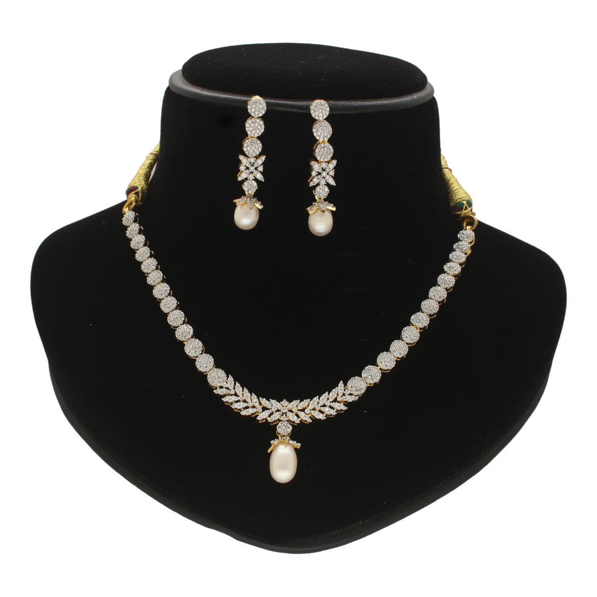 J Pearls Charmed Essence Pearl Necklace Set - Swadesiicart