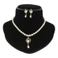 J Pearls Haima Pearl Necklace Set - Swadesiicart