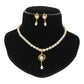 J Pearls Mira Pearl Necklace Set - Swadesiicart