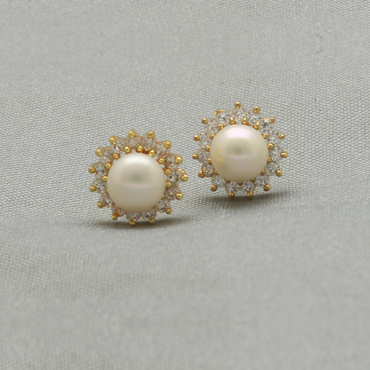 J Pearls Albira Pearl Earrings - Swadesiicart