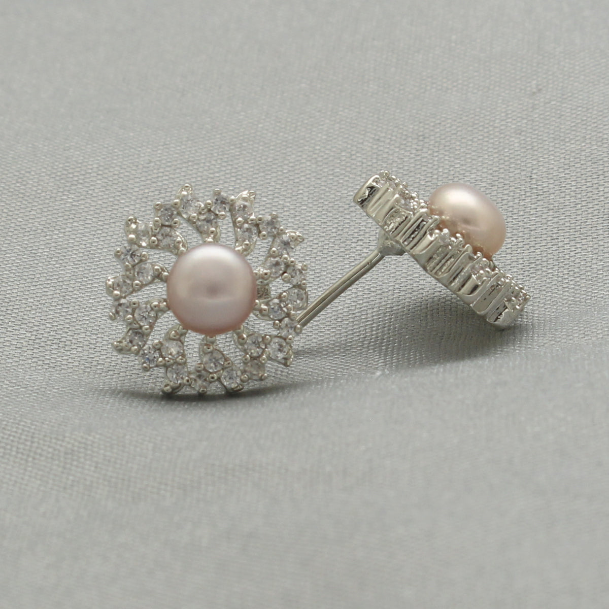 J Pearls Asra Pearl Earrings - Swadesiicart
