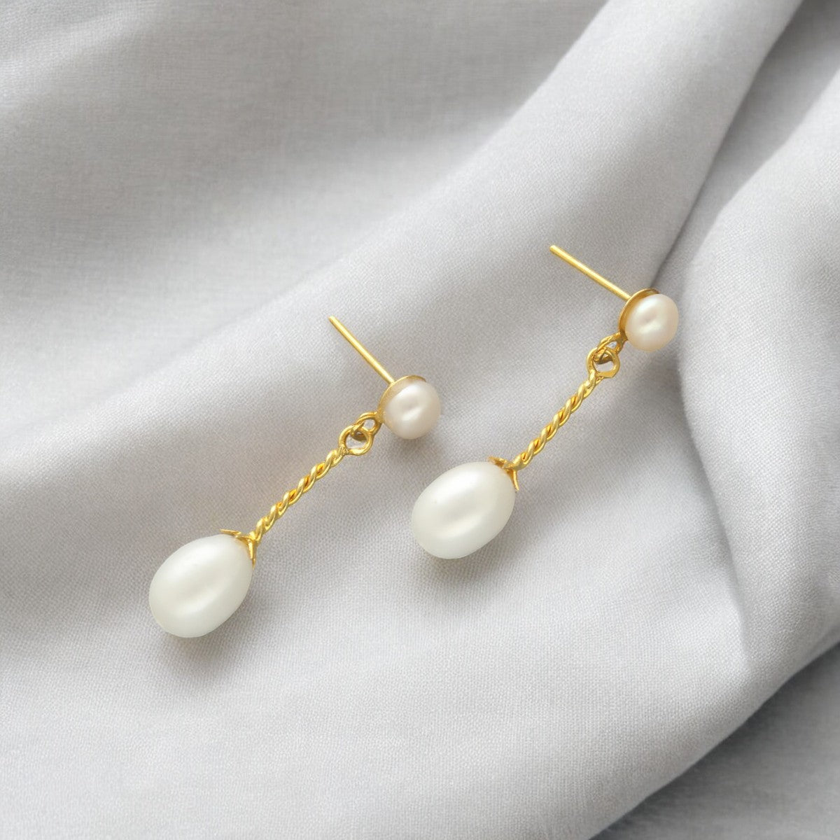 J Pearls Yanis Pearl Earrings - Swadesiicart