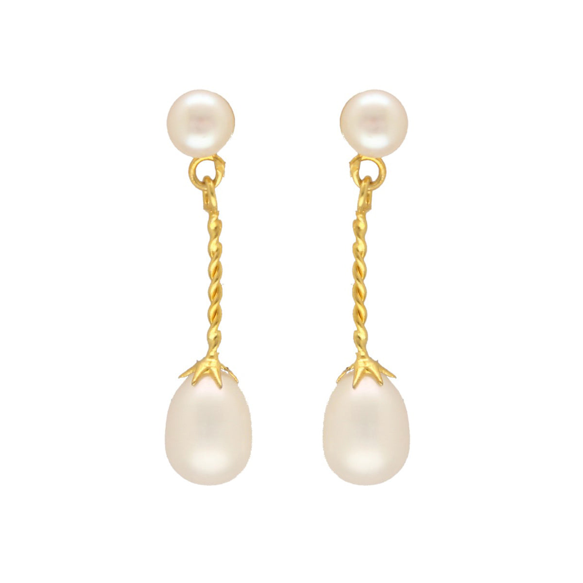 J Pearls Yanis Pearl Earrings - Swadesiicart