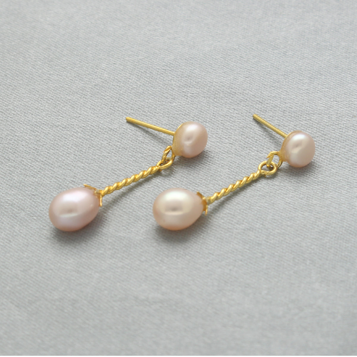J Pearls Lunai Pearl Earrings - Swadesiicart
