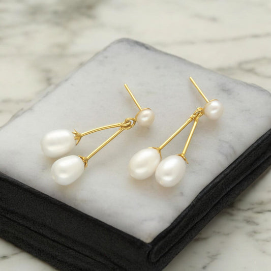 J Pearls Jorin Pearl Earrings - Swadesiicart