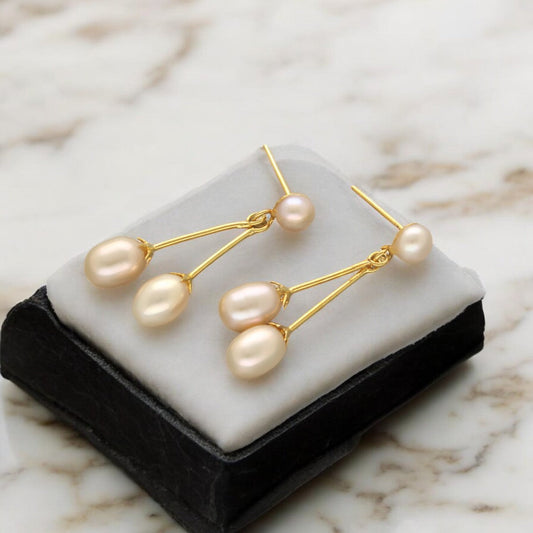 J Pearls Nerai Pearl Earrings - Swadesiicart